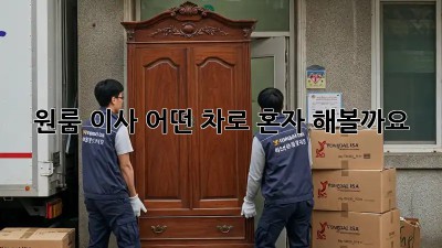 원룸 이사, 어떤 차로 혼자 해볼까요?