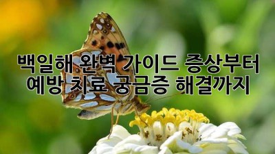 😷 백일해 완벽 가이드: 증상부터 예방, 치료, 궁금증 해결까지!